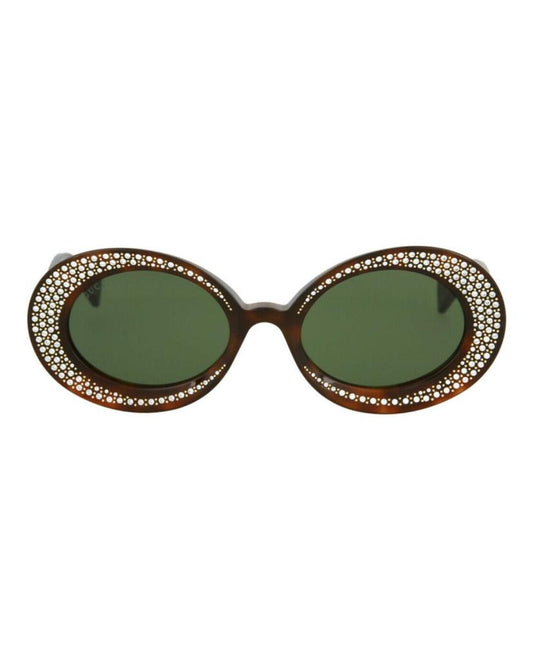 Round-Frame Acetate Sunglasses