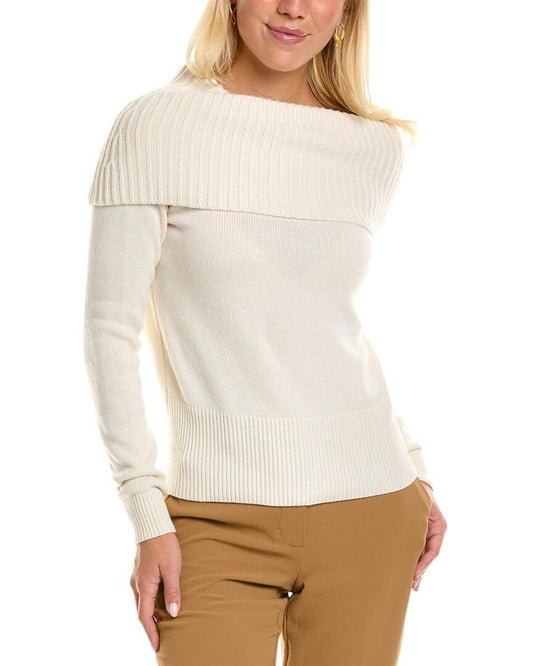 Michael Kors Asymmetric Cuff Cashmere Pullover