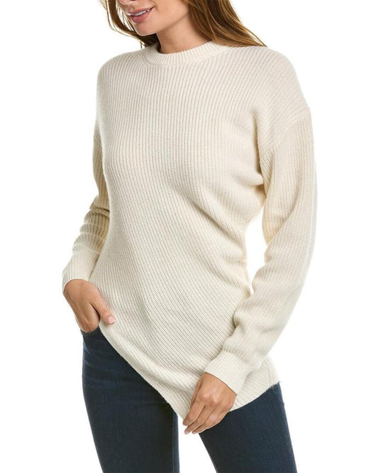 Michael Kors Twisted Shaker Cashmere & Linen-Blend Sweater