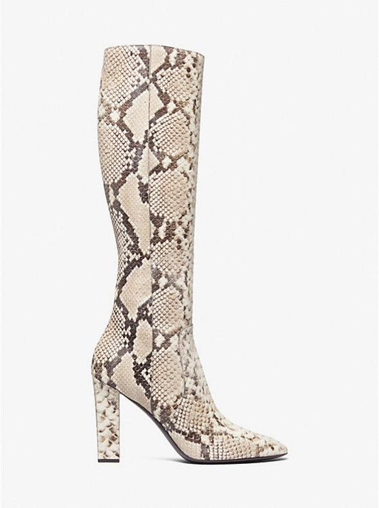 Carly Python Embossed Leather Boot