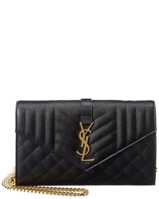 Saint Laurent Chain Wallet Leather Crossbody