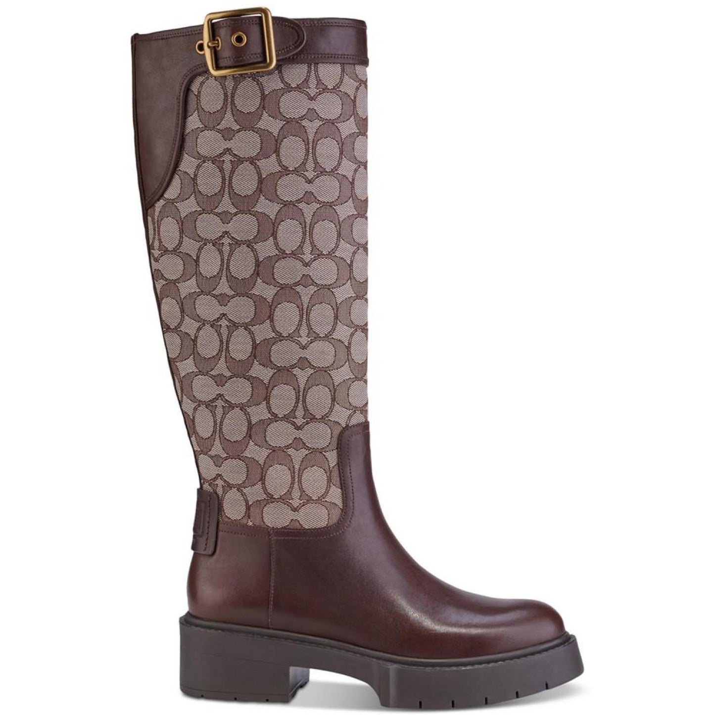 Women's Lilli Buckled-Strap Block-Heel Riding Boots