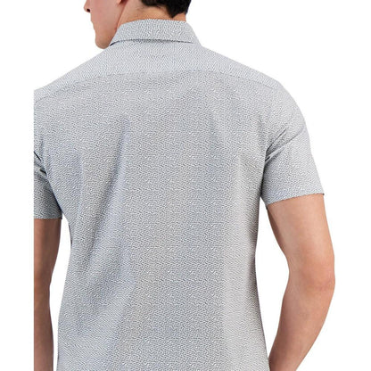 Men's Slim-Fit Geo-Texture Shirt