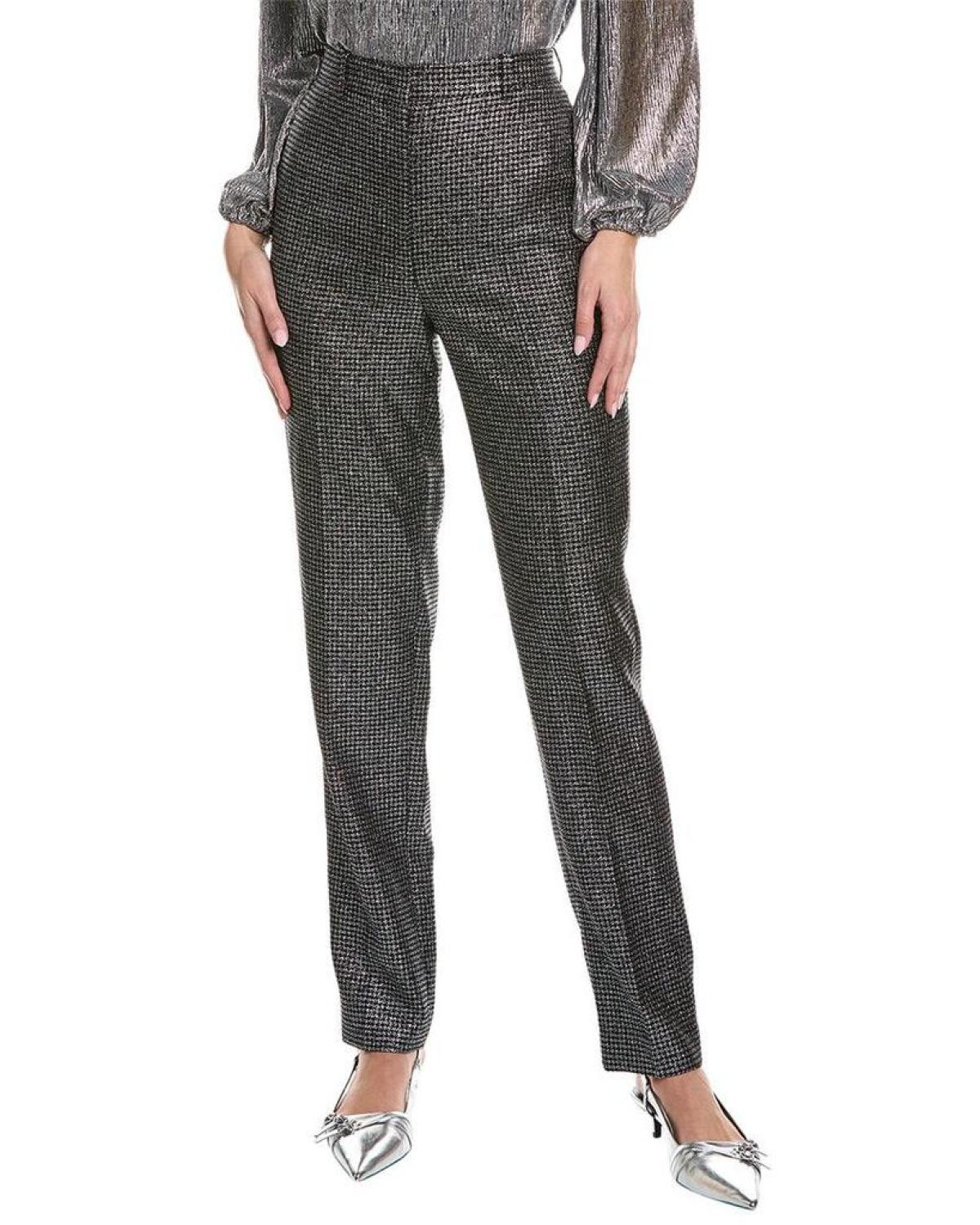 Michael Kors Collection High Waisted Wool-Blend Trouser