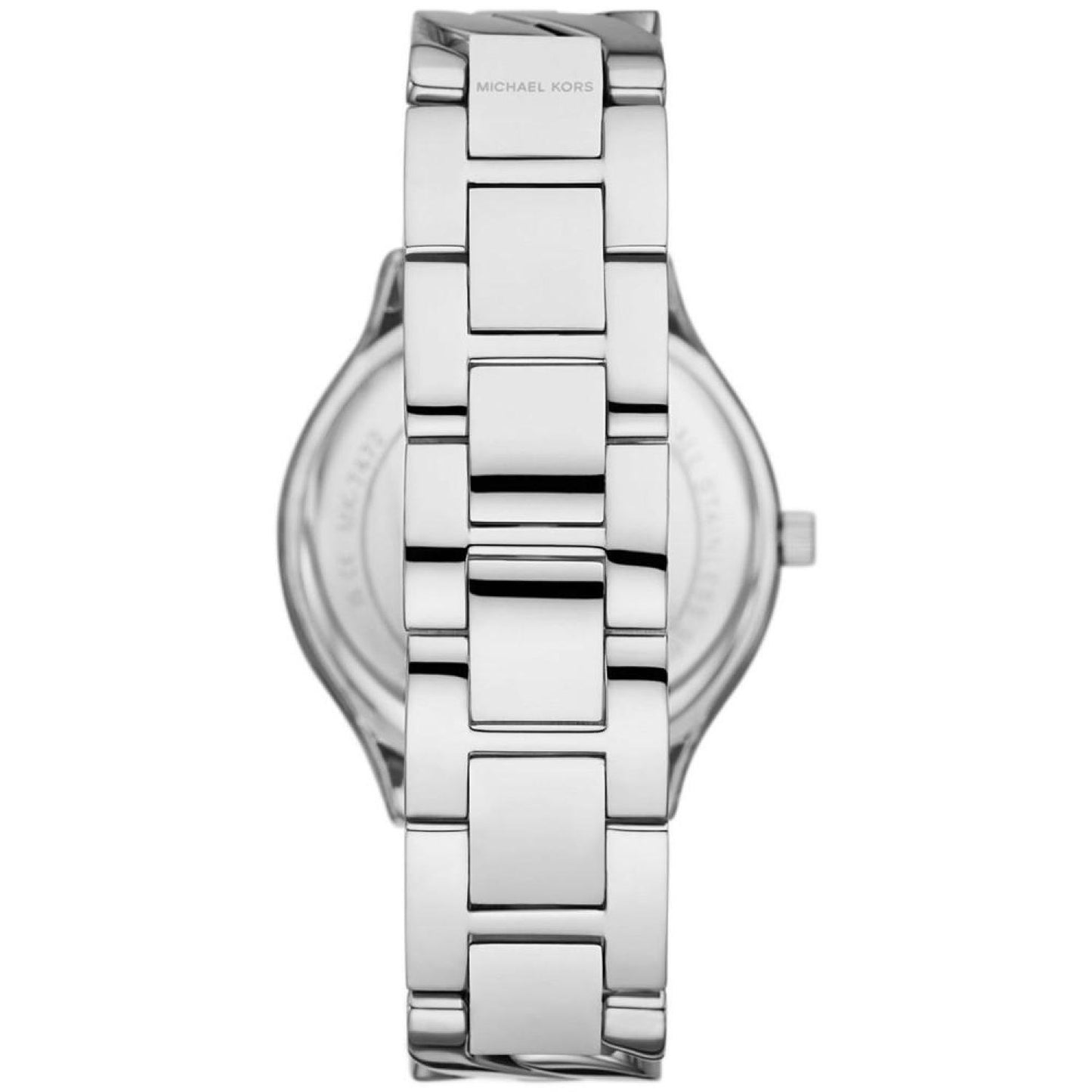 Women's Slim Runway Three-Hand Silver-Tone Stainless Steel Watch 38mm