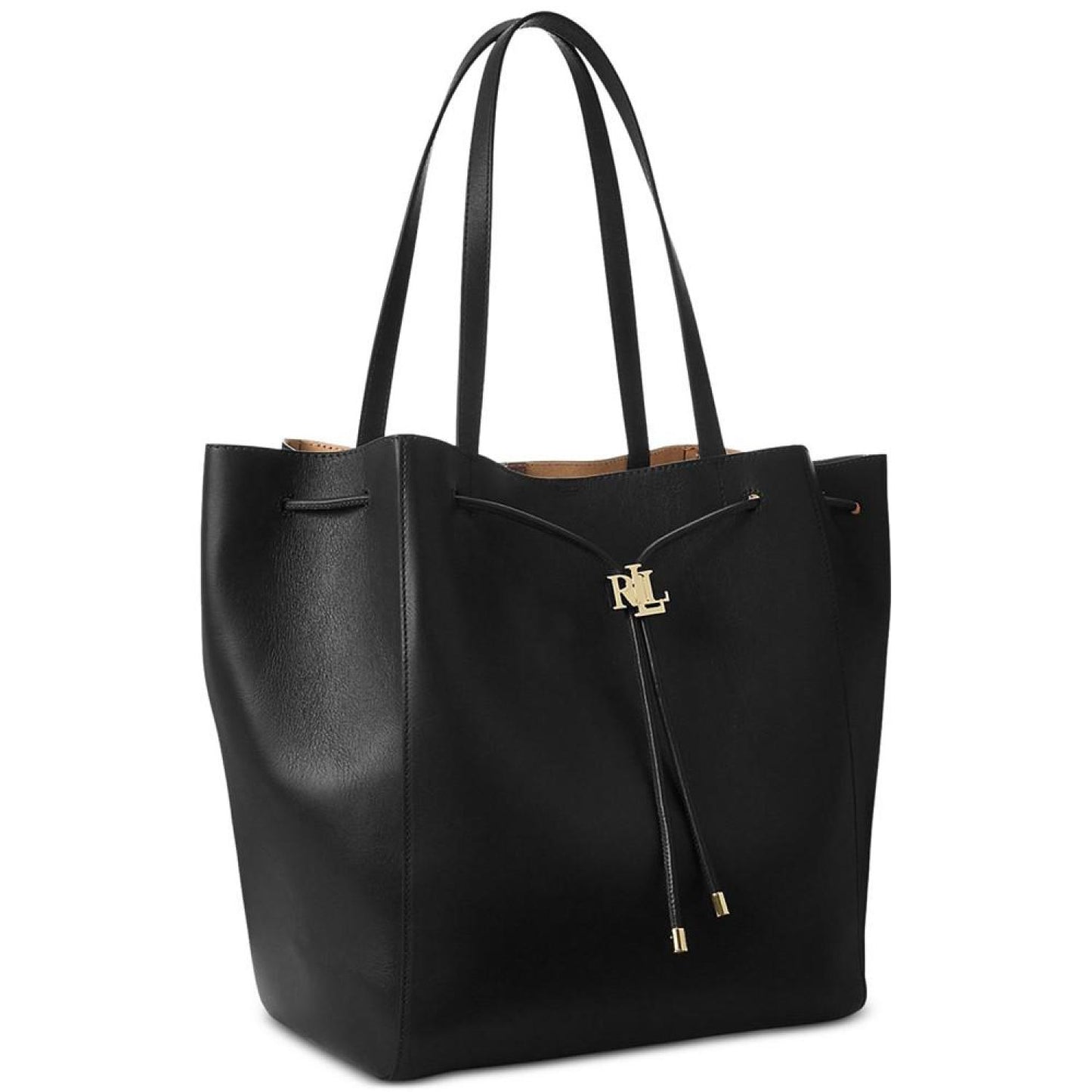 Andie Large Leather Drawstring Tote