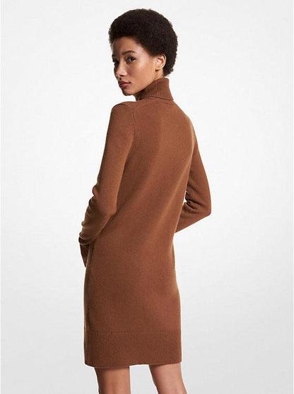 Kaia Cashmere Turtleneck Dress