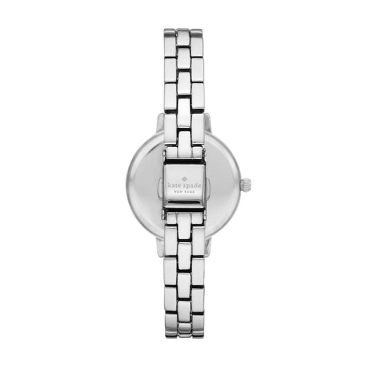 Kate Spade Women's Metro Three-Hand, Silver-Tone Alloy Watch