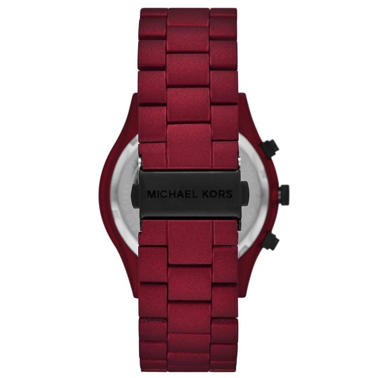 Men's Slim Runway Chronograph Red Coated Stainless Steel Bracelet Watch 44mm