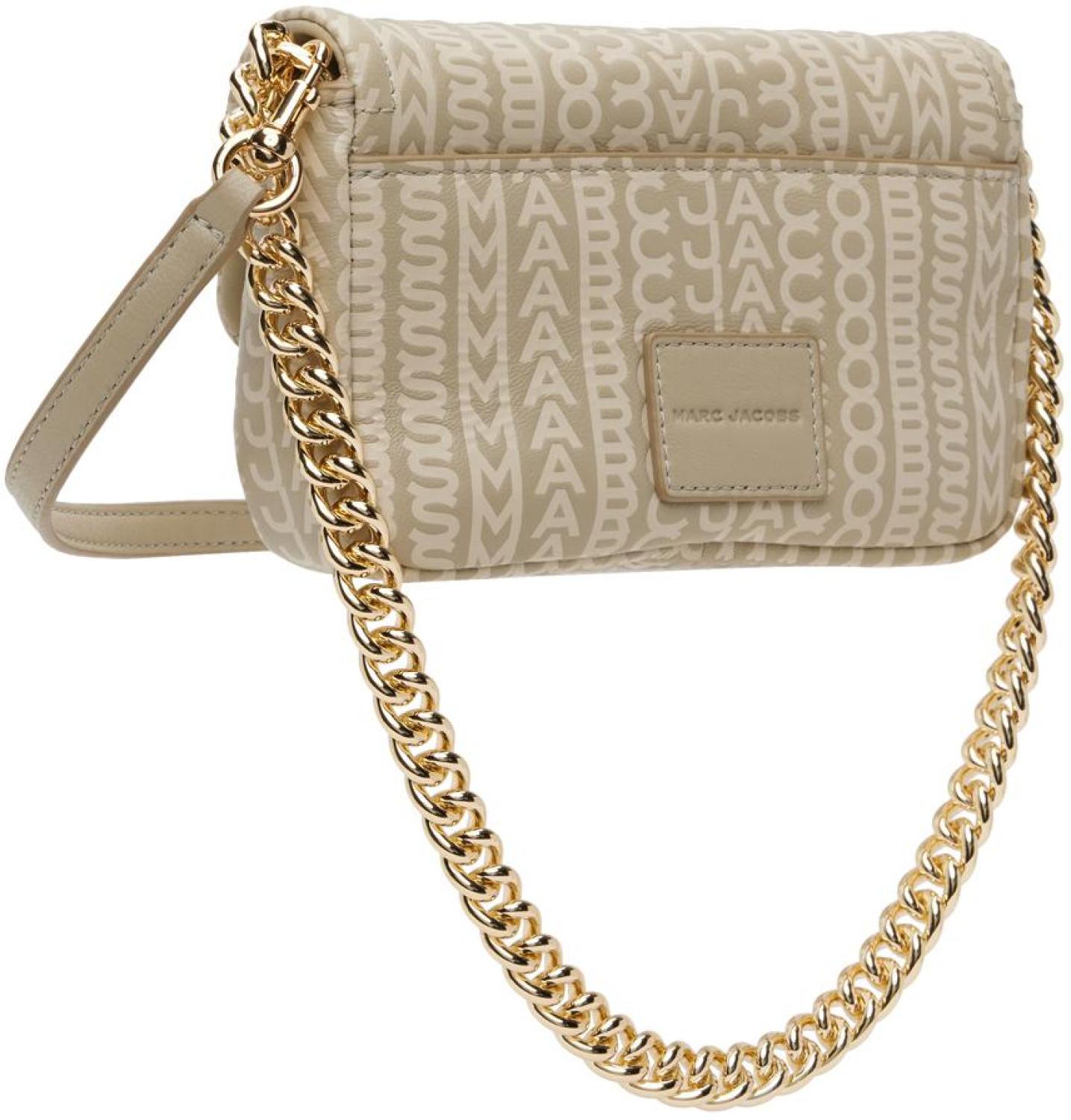 Khaki Mini 'The Monogram J Marc' Shoulder Bag