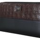 Dolce & Gabbana Elegant Textured Leather Continental Wallet