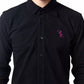 Billionaire Italian Couture Elegant Monogram Embroidered Cotton Shirt